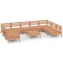 Gartenmöbel-Set 10-teilig aus massivem, honigbraunem Kiefernholz von vidaXL, Gartensets - Ref: Foro24-3083542, Preis: 553,30 ...