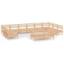 Juego de muebles de jardín 12 piezas madera maciza de pino de vidaXL, Conjuntos de jardín - Ref: Foro24-3083494, Precio: 562,...