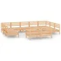 Gartenmöbel-Set 12-teilig aus massivem Kiefernholz von vidaXL, Gartensets - Ref: Foro24-3083449, Preis: 485,33 €, Rabatt: %