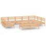 Gartenmöbel-Set 12-teilig aus massivem Kiefernholz von vidaXL, Gartensets - Ref: Foro24-3083449, Preis: 485,28 €, Rabatt: %