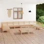Juego de muebles de jardín 12 piezas madera maciza de pino de vidaXL, Conjuntos de jardín - Ref: Foro24-3083454, Precio: 485,...