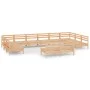 Juego de muebles de jardín 12 piezas madera maciza de pino de vidaXL, Conjuntos de jardín - Ref: Foro24-3083454, Precio: 485,...