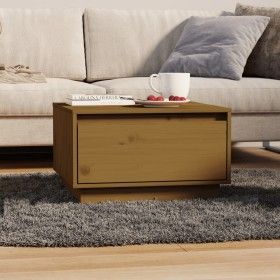 Solid honey brown pine wood coffee table 55x56x32 cm by vidaXL, Coffee table - Ref: Foro24-813408, Price: 56,79 €, Discount: %