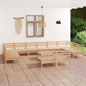 Garden furniture set 13 pieces solid pine wood by vidaXL, Garden sets - Ref: Foro24-3083459, Price: 544,80 €, Discount: %