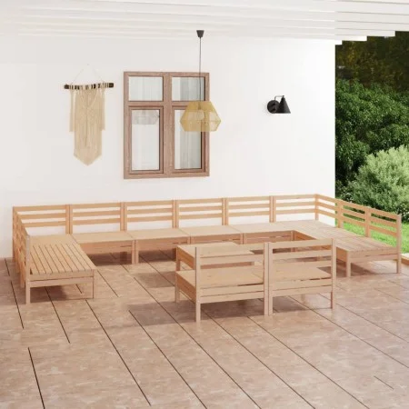Gartenmöbel-Set 13-teilig aus massivem Kiefernholz von vidaXL, Gartensets - Ref: Foro24-3083459, Preis: 544,80 €, Rabatt: %