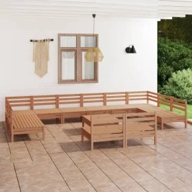 Gartenmöbel-Set 13-tlg. massives Kiefernholz honigbraun von vidaXL, Gartensets - Ref: Foro24-3083462, Preis: 649,60 €, Rabatt: %