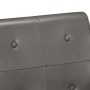 Sillón de cuero auténtico gris