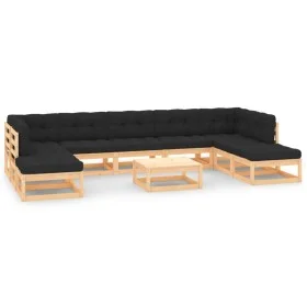 Garden furniture 10 pcs anthracite cushions solid pine wood by vidaXL, Garden sets - Ref: Foro24-3083889, Price: 771,81 €, Di...