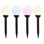 Outdoor spherical solar lamps 4 pcs RGB LED 15 cm by vidaXL, Outdoor lighting - Ref: Foro24-44457, Price: 44,60 €, Discount: %