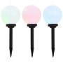 Lámparas solares esféricas de exterior 3 uds LED RGB 20 cm de vidaXL, Iluminación de exterior - Ref: Foro24-44458, Precio: 53...