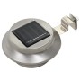 Lámparas solares de exterior LED redondas 6 uds 12 cm blanco