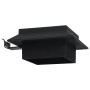 Lámparas solares de exterior LED cuadradas 6 uds 12 cm negro