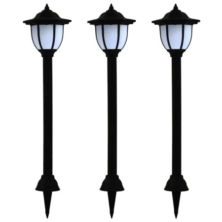 LED-Solarlampen für den Außenbereich, 3 Einheiten, schwarz von vidaXL, Außenbeleuchtung - Ref: Foro24-44471, Preis: 45,75 €, ...