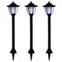 LED-Solarlampen für den Außenbereich, 3 Einheiten, schwarz von vidaXL, Außenbeleuchtung - Ref: Foro24-44471, Preis: 45,75 €, ...