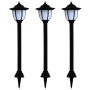 LED-Solarlampen für den Außenbereich, 3 Einheiten, schwarz von vidaXL, Außenbeleuchtung - Ref: Foro24-44471, Preis: 42,11 €, ...