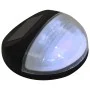 Outdoor solar LED wall lamps 12 units round black by vidaXL, Outdoor lighting - Ref: Foro24-44472, Price: 47,29 €, Discount: %