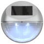 LED-Solar-Außenwandlampen 12 Stück rund silber von vidaXL, Außenbeleuchtung - Ref: Foro24-44473, Preis: 56,06 €, Rabatt: %