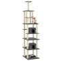 Katzenkratzbaum mit dunkelgrauen Sisalstämmen, 216 cm von vidaXL, Katzenmöbel - Ref: Foro24-171529, Preis: 101,88 €, Rabatt: %