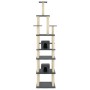 Katzenkratzbaum mit dunkelgrauen Sisalstämmen, 216 cm von vidaXL, Katzenmöbel - Ref: Foro24-171529, Preis: 101,88 €, Rabatt: %