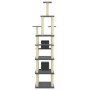 Katzenkratzbaum mit dunkelgrauen Sisalstämmen, 216 cm von vidaXL, Katzenmöbel - Ref: Foro24-171529, Preis: 101,88 €, Rabatt: %