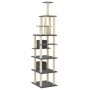 Katzenkratzbaum mit dunkelgrauen Sisalstämmen, 216 cm von vidaXL, Katzenmöbel - Ref: Foro24-171529, Preis: 101,88 €, Rabatt: %