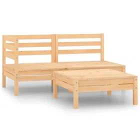Garden furniture set 3 pieces solid pine wood by vidaXL, Garden sets - Ref: Foro24-806597, Price: 137,75 €, Discount: %
