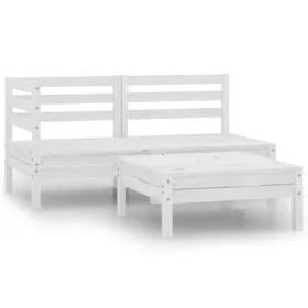 Garden furniture set 3 pieces solid white pine wood by vidaXL, Garden sets - Ref: Foro24-806598, Price: 154,08 €, Discount: %