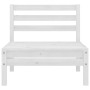 Gartenmöbel-Set 3-teilig aus massivem weißem Kiefernholz von vidaXL, Gartensets - Ref: Foro24-806598, Preis: 156,09 €, Rabatt: %