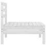 Gartenmöbel-Set 3-teilig aus massivem weißem Kiefernholz von vidaXL, Gartensets - Ref: Foro24-806598, Preis: 156,09 €, Rabatt: %