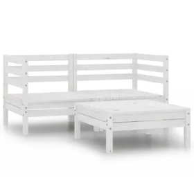 Garden furniture set 3 pieces solid white pine wood by vidaXL, Garden sets - Ref: Foro24-806603, Price: 200,09 €, Discount: %