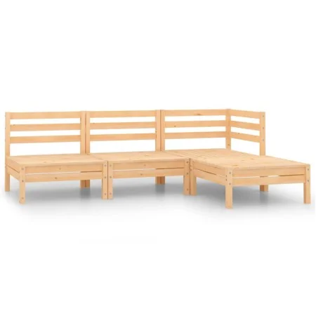 Juego de muebles de jardín 4 piezas madera maciza de pino de vidaXL, Conjuntos de jardín - Ref: Foro24-806617, Precio: 169,46...