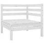 Gartenmöbel-Set 4-teilig aus massivem weißem Kiefernholz von vidaXL, Gartensets - Ref: Foro24-806618, Preis: 199,13 €, Rabatt: %