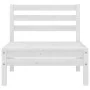 Gartenmöbel-Set 4-teilig aus massivem weißem Kiefernholz von vidaXL, Gartensets - Ref: Foro24-806618, Preis: 199,13 €, Rabatt: %