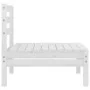 Gartenmöbel-Set 4-teilig aus massivem weißem Kiefernholz von vidaXL, Gartensets - Ref: Foro24-806618, Preis: 199,13 €, Rabatt: %
