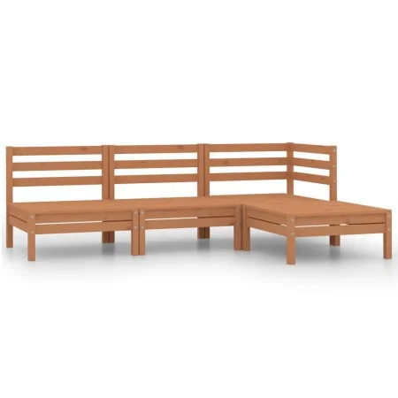 Garden furniture set 4 pieces solid honey brown pine wood by vidaXL, Garden sets - Ref: Foro24-806620, Price: 201,94 €, Disco...