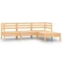 Gartenmöbel-Set 4-teilig aus massivem Kiefernholz von vidaXL, Gartensets - Ref: Foro24-806622, Preis: 172,16 €, Rabatt: %