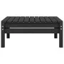 4-teiliges Gartenmöbel-Set aus massivem Kiefernholz schwarz von vidaXL, Gartensets - Ref: Foro24-806621, Preis: 163,70 €, Rab...