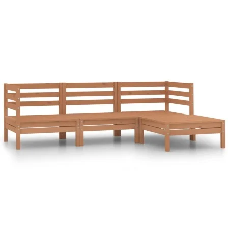 Garden furniture set 4 pieces solid honey brown pine wood by vidaXL, Garden sets - Ref: Foro24-806625, Price: 241,81 €, Disco...