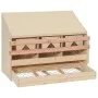 Chicken nesting box with 3 pine wood compartments 72x33x54 cm by vidaXL, Egg incubators - Ref: Foro24-170653, Price: 107,81 €...