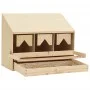 Chicken nesting box with 3 pine wood compartments 72x33x54 cm by vidaXL, Egg incubators - Ref: Foro24-170653, Price: 107,81 €...