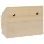 Chicken nesting box with 3 pine wood compartments 72x33x54 cm by vidaXL, Egg incubators - Ref: Foro24-170653, Price: 107,81 €...