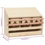 Ponedero para gallinas 3 compartimentos madera pino 72x33x54 cm