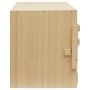Ponedero para gallinas 3 compartimentos madera pino 72x33x38 cm