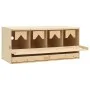 Chicken nesting box with 4 pine wood compartments 106x40x45cm by vidaXL, Egg incubators - Ref: Foro24-170658, Price: 153,83 €...