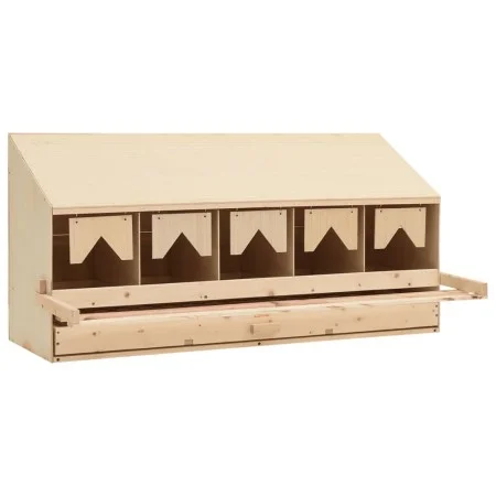 Hühnernistkasten mit 5 Fächern aus Kiefernholz, 117 x 33 x 54 cm von vidaXL, Eierbrutapparate - Ref: Foro24-170659, Preis: 14...