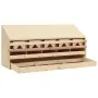 Chicken nesting box with 5 pine wood compartments 117x33x54cm by vidaXL, Egg incubators - Ref: Foro24-170659, Price: 145,15 €...