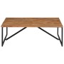 Mesa de centro madera maciza de acacia 110x110x36 cm