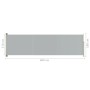 Toldo lateral retráctil de jardín gris 180x600 cm de vidaXL, Sombrillas - Ref: Foro24-317968, Precio: 103,48 €, Descuento: %