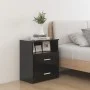 Black bedside table 50x32x60 cm by vidaXL, Nightstands - Ref: Foro24-803274, Price: 50,17 €, Discount: %