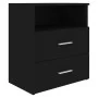 Black bedside table 50x32x60 cm by vidaXL, Nightstands - Ref: Foro24-803274, Price: 50,17 €, Discount: %